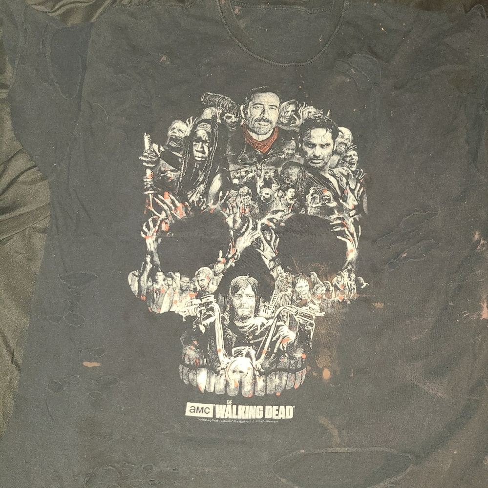 Custom walking dead t-shirt